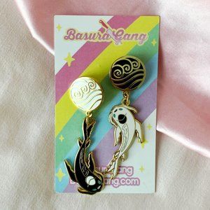 Basura Gang - Ying-Yang Koi Earrings